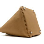 Hermes Picotin 18 Lock Bag Clemence 4B Biscuit SHW