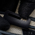 DIOR SADDLE BAG CANVAS LIMITED PRINT DARK BLUE / WHITE GHW