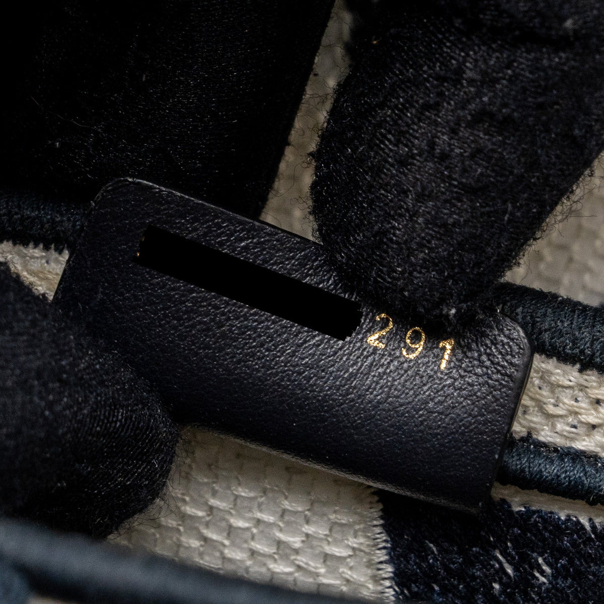 DIOR SADDLE BAG CANVAS LIMITED PRINT DARK BLUE / WHITE GHW