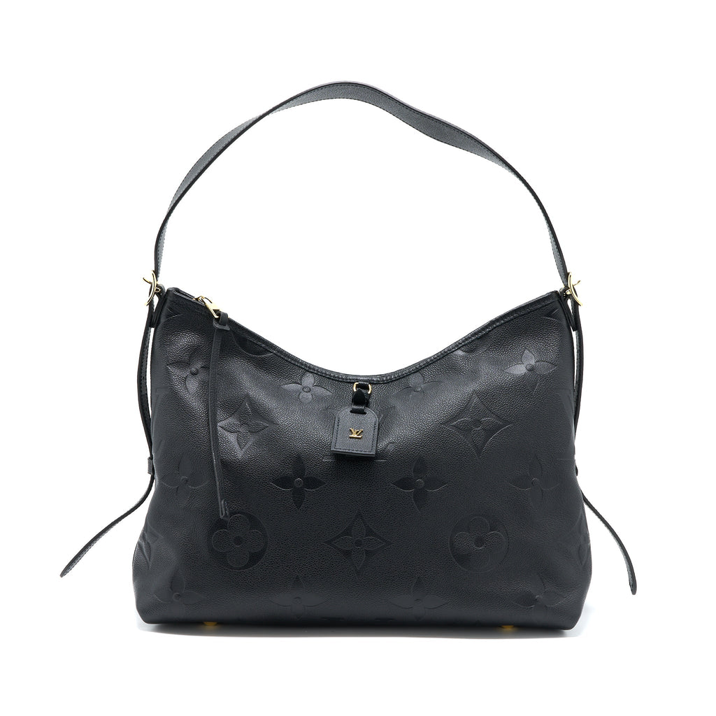 LOUIS VUITTON CARRYALL MM EMPREINTE BLACK GHW (NEW VERSION)