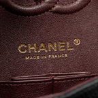 CHANEL SMALL CLASSIC DOUBLE FLAP CAVIAR BLACK GHW (MICROCHIP)