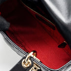 DIOR SMALL MY ABC LADY DIOR BAG LAMBSKIN BLACK LGHW