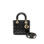 Dior Small Lady Dior My ABCDior Bag Cannage Lambskin Black LGHW