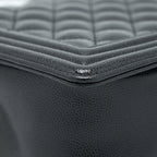 CHANEL BOY BAG 28CM CAVIAR BLACK BRUSHED GHW