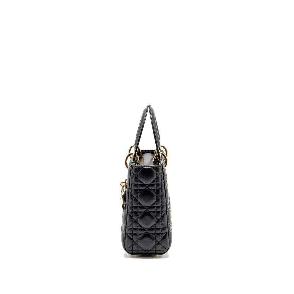 Dior Small Lady Dior My ABCDior Bag Cannage Lambskin Black LGHW