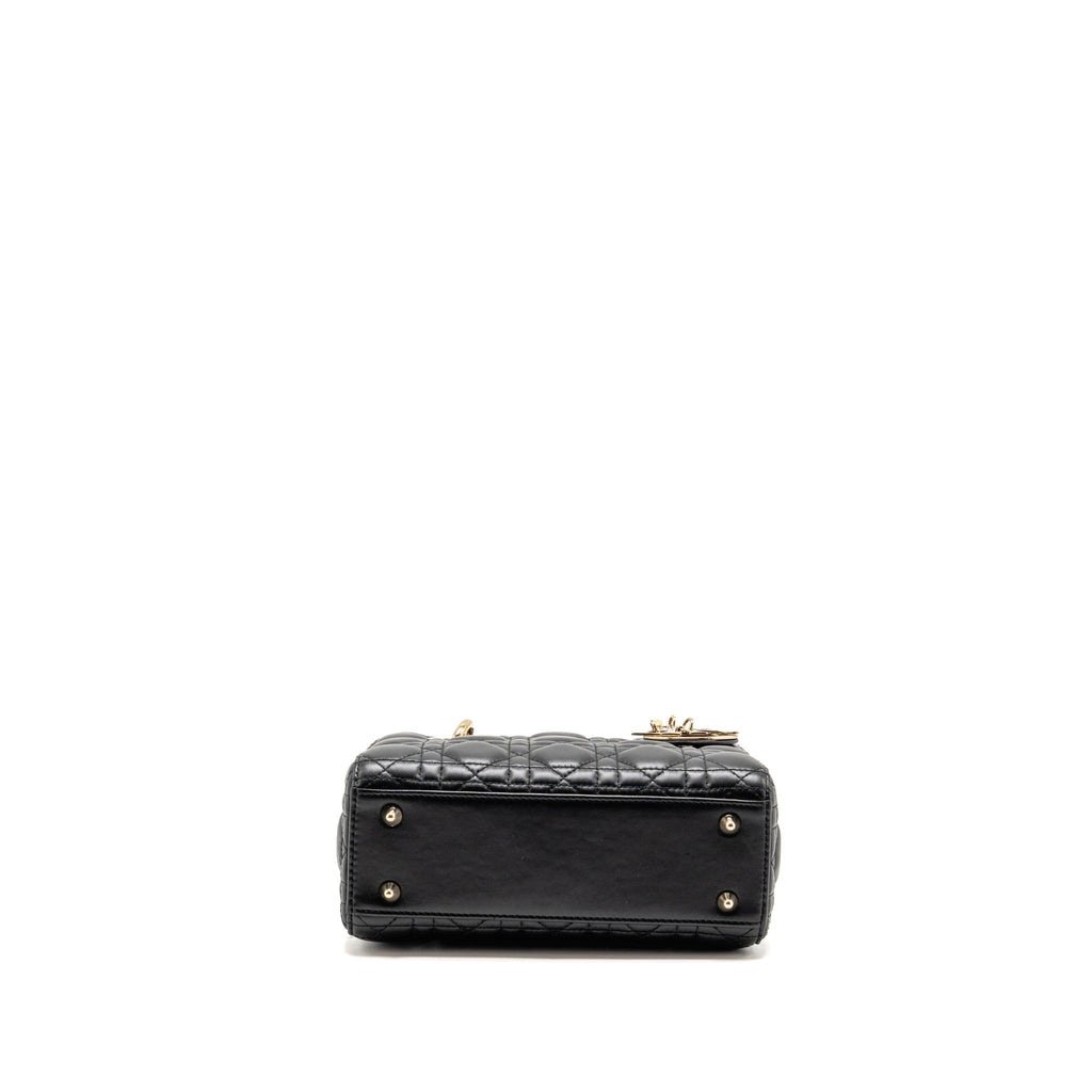 Dior Small Lady Dior My ABCDior Bag Cannage Lambskin Black LGHW