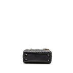 Dior Small Lady Dior My ABCDior Bag Cannage Lambskin Black LGHW
