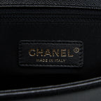 CHANEL BOY BAG 28CM CAVIAR BLACK BRUSHED GHW
