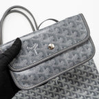GOYARD SAINT LOUIS PM TOTE GOYARDLINE CANVAS GREY SHW