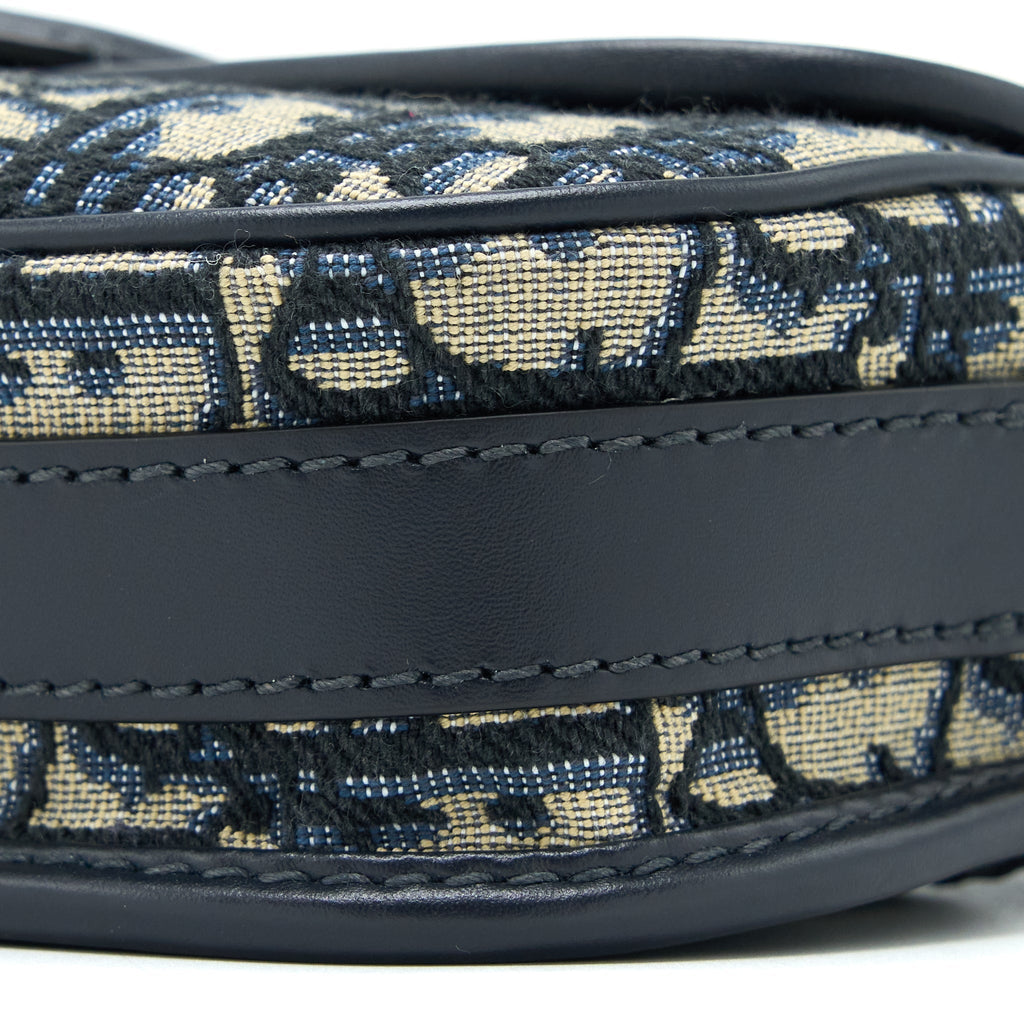 DIOR BOBBY EAST-WEST BAG BLUE OBLIQUE JACQUARD GHW