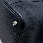 Hermes Picotin 18 lock Bag Clemence Blue Nuit / Rose Pourpre SHW