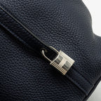 Hermes Picotin 18 lock Bag Clemence Blue Nuit / Rose Pourpre SHW