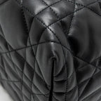DIOR MEDIUM TOUJOURS BAG MACROCANNAGE CALFSKIN BLACK LGHW