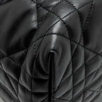 DIOR MEDIUM TOUJOURS BAG MACROCANNAGE CALFSKIN BLACK LGHW