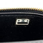 CHANEL SMALL VANITY CLUTCH WITH DETAIL CHAIN CAVIAR BLACK GHW (MICROCHIP)
