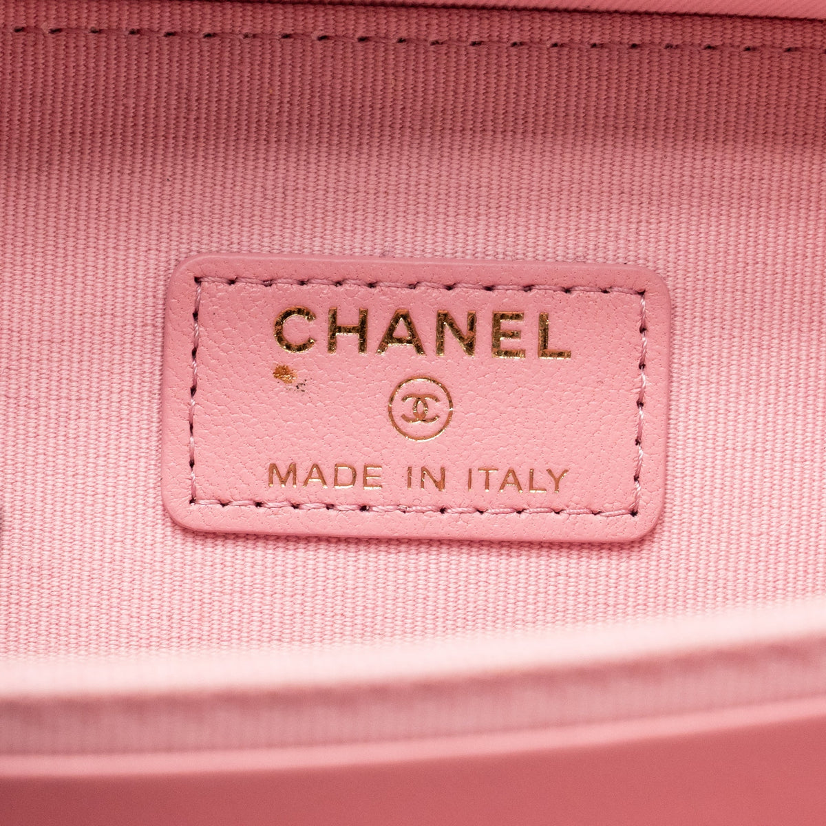 Chanel Chain Top Handle Mini Vanity Case Lambskin Pink GHW (Microchip)