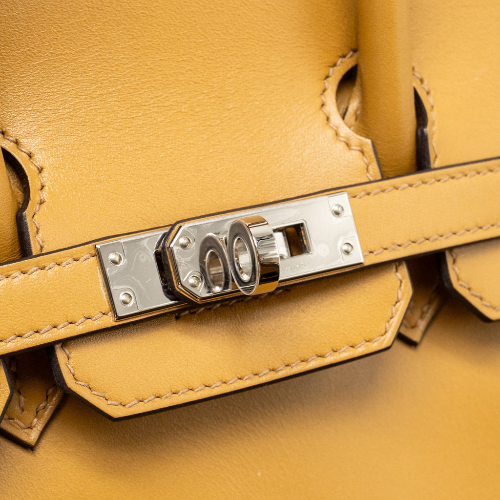 Hermes Birkin 25 Tadelakt Leather Poussiere SHW