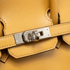 Hermes Birkin 25 Tadelakt Leather Poussiere SHW