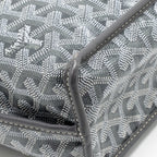 Goyard Mini Anjou Tote Bag French Bulldog Print Goyardine Canvas/Calfskin Grey SHW
