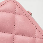 Chanel Chain Top Handle Mini Vanity Case Lambskin Pink GHW (Microchip)