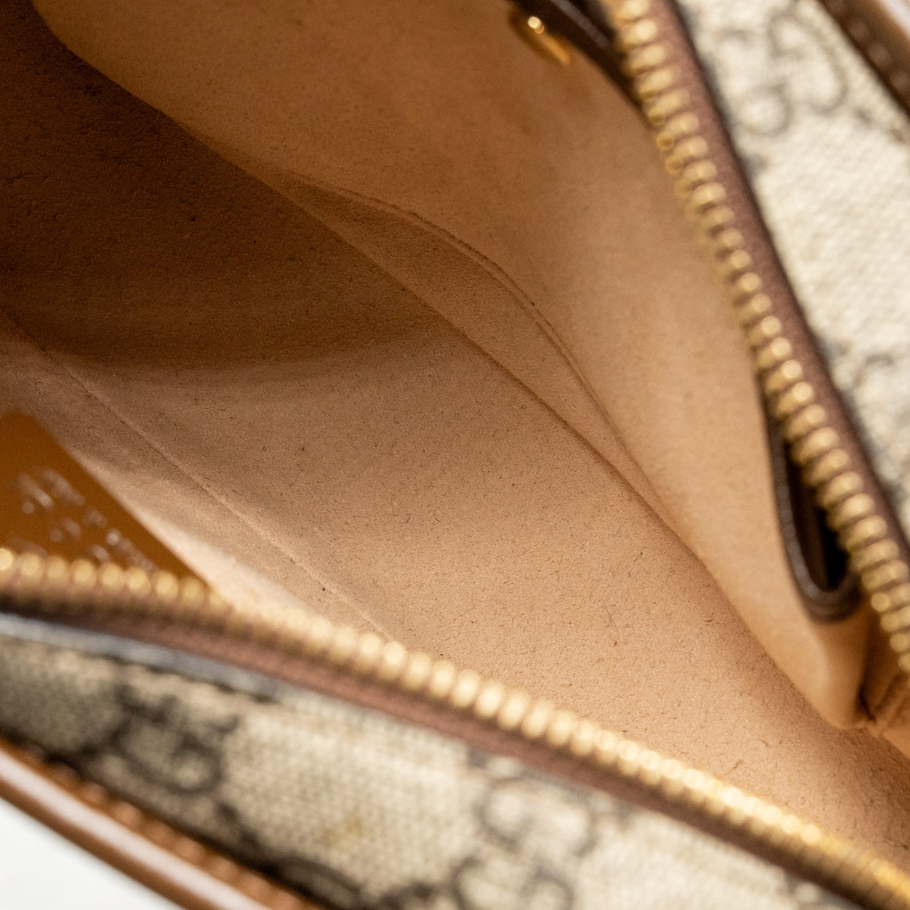 Gucci Interlocking G Mini Bag GG Supreme Canvas Brown GHW