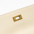 Hermes classic Kelly To Go epsom craie GHW