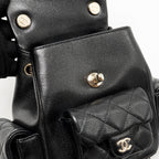 Chanel Small Duma Backpack Caviar Black LGHW (Microchip)
