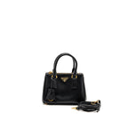 Prada Micro Galleria Bag Saffiano Leather Black GHW