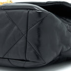 CHANEL MEDIUM 19 BAG GOATSKIN BLACK MULTICOLOUR HARDWARE