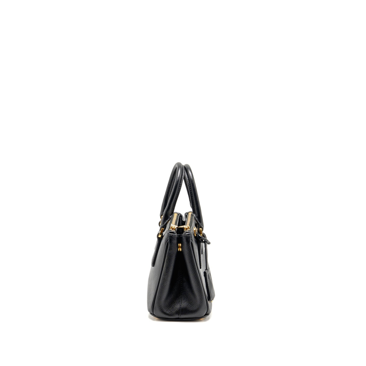 Prada Micro Galleria Bag Saffiano Leather Black GHW