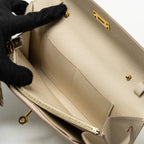 Hermes classic Kelly To Go epsom craie GHW
