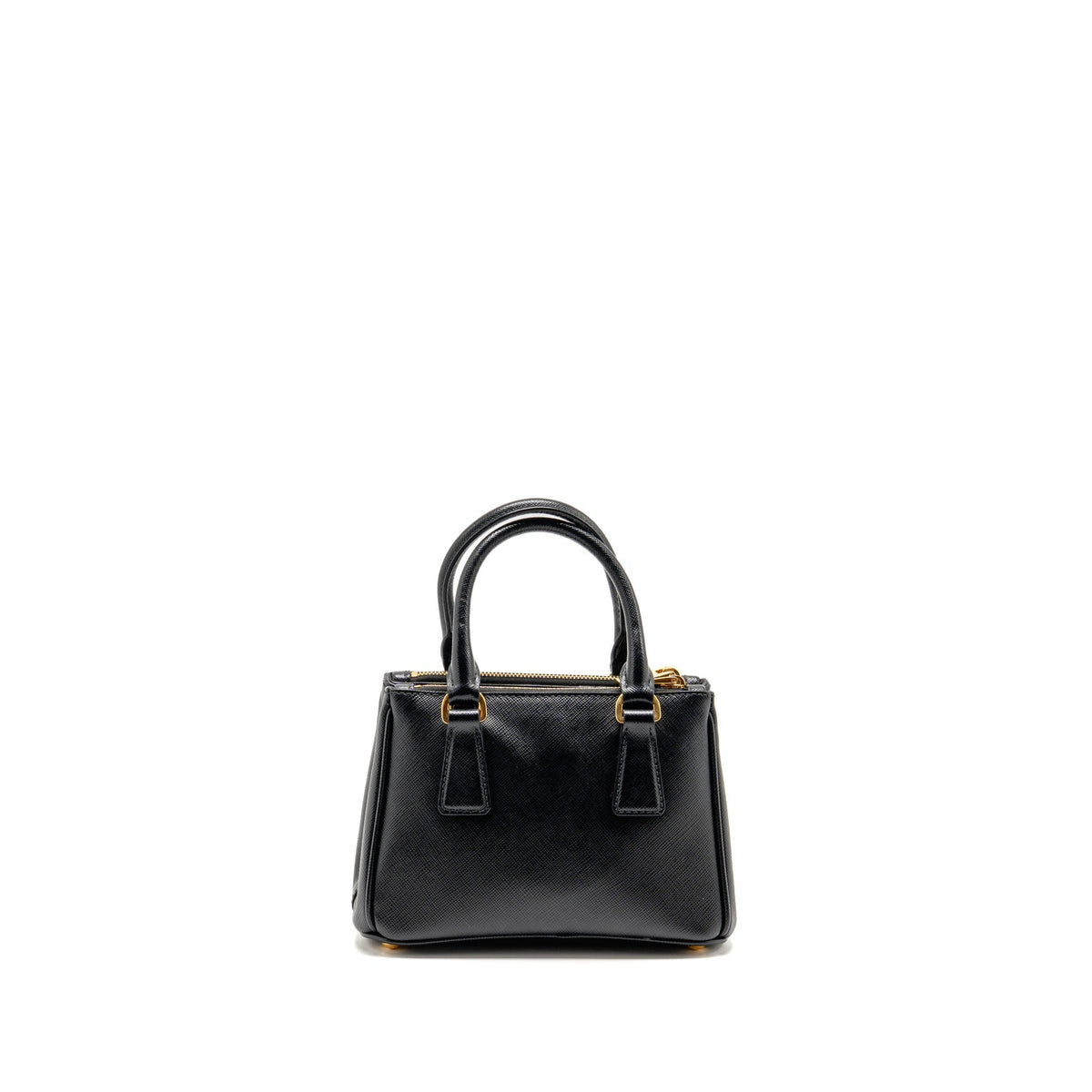 Prada Micro Galleria Bag Saffiano Leather Black GHW