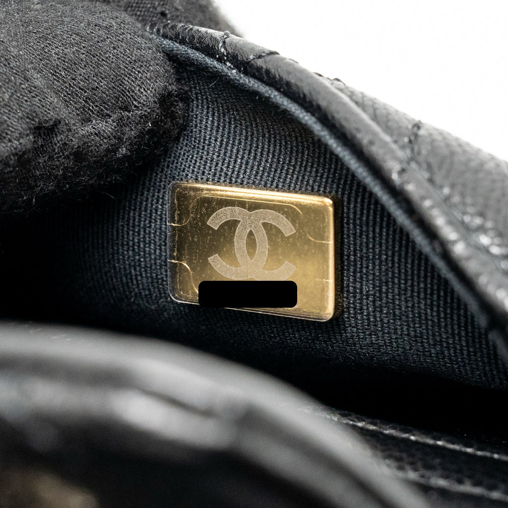 Chanel Small Duma Backpack Caviar Black LGHW (Microchip)