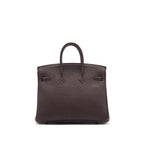 Hermes birkin 25 0G Rouge Sellier togo leather SHW