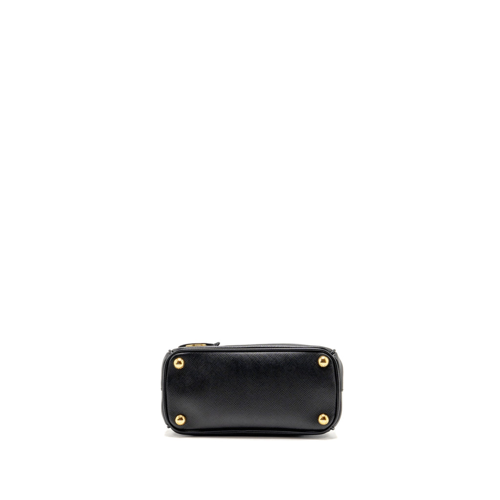 Prada Micro Galleria Bag Saffiano Leather Black GHW