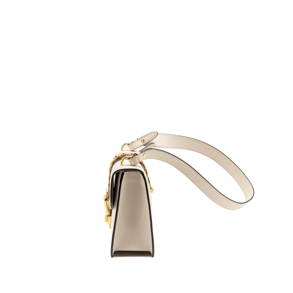 Gucci Small Sylvie Bag Calfskin White GHW