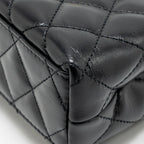 Chanel MINI KELLY SHOPPING TOTE BAG SHINY CRUMPLED CALFSKIN BLACK GHW (MICROCHIP)