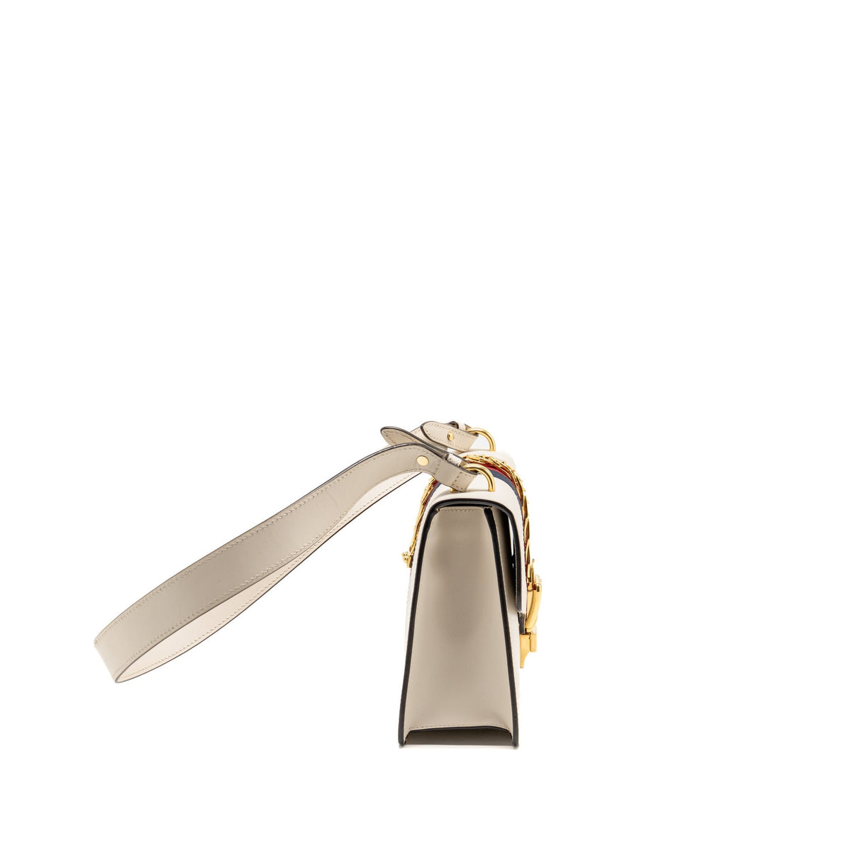 Gucci Small Sylvie Bag Calfskin White GHW