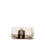 Gucci Small Sylvie Bag Calfskin White GHW