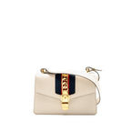 Gucci Small Sylvie Bag Calfskin White GHW