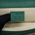 GUCCI DIONYSUS SMALL SHOULDER BAG GREEN WITH MULTICOLOUR HARDWARE