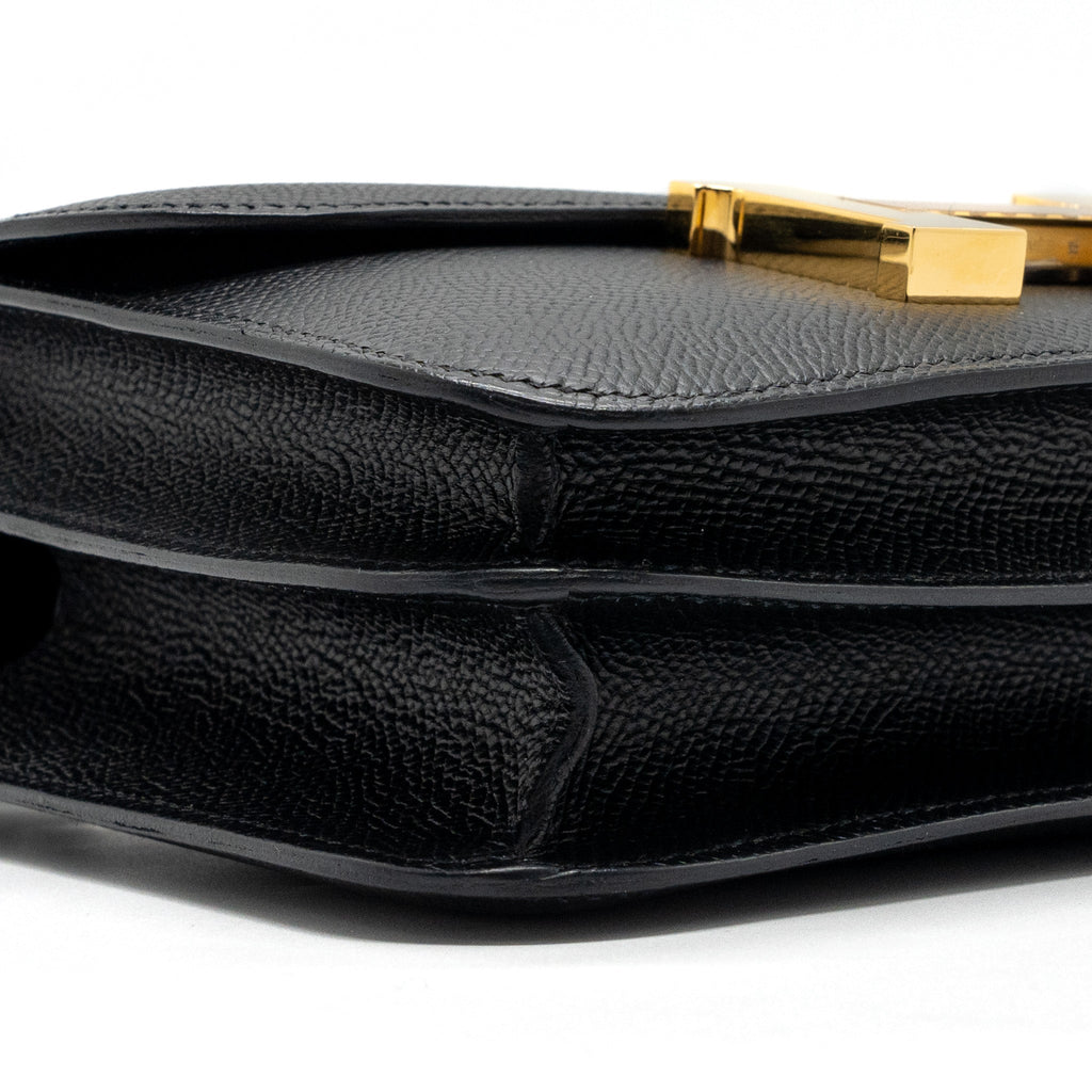 Hermes Mini Constance Epsom Black GHW