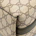 Gucci Small GG Emblem Bucket Bag GG Supreme Canvas/Leather Beige/Khaki LGHW