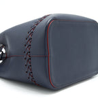 LOUIS VUITTON LOCKME BUCKET BAG NAVY/RED WITH AN EXTRA BAG CHARM SHW