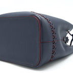 LOUIS VUITTON LOCKME BUCKET BAG NAVY/RED WITH AN EXTRA BAG CHARM SHW