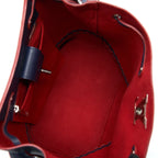 LOUIS VUITTON LOCKME BUCKET BAG NAVY/RED WITH AN EXTRA BAG CHARM SHW