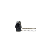CHANEL MINI RECTANGULAR FLAP BAG LAMBSKIN BLACK LGHW (MICROCHIP)