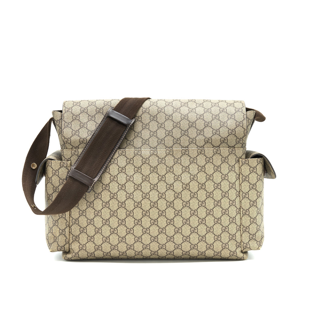GUCCI GG SUPREME CANVAS DIAPER BAG
