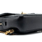 CHANEL QUILTED FLAP BACKPACK CAVIAR BLACK GHW (MICROCHIP)