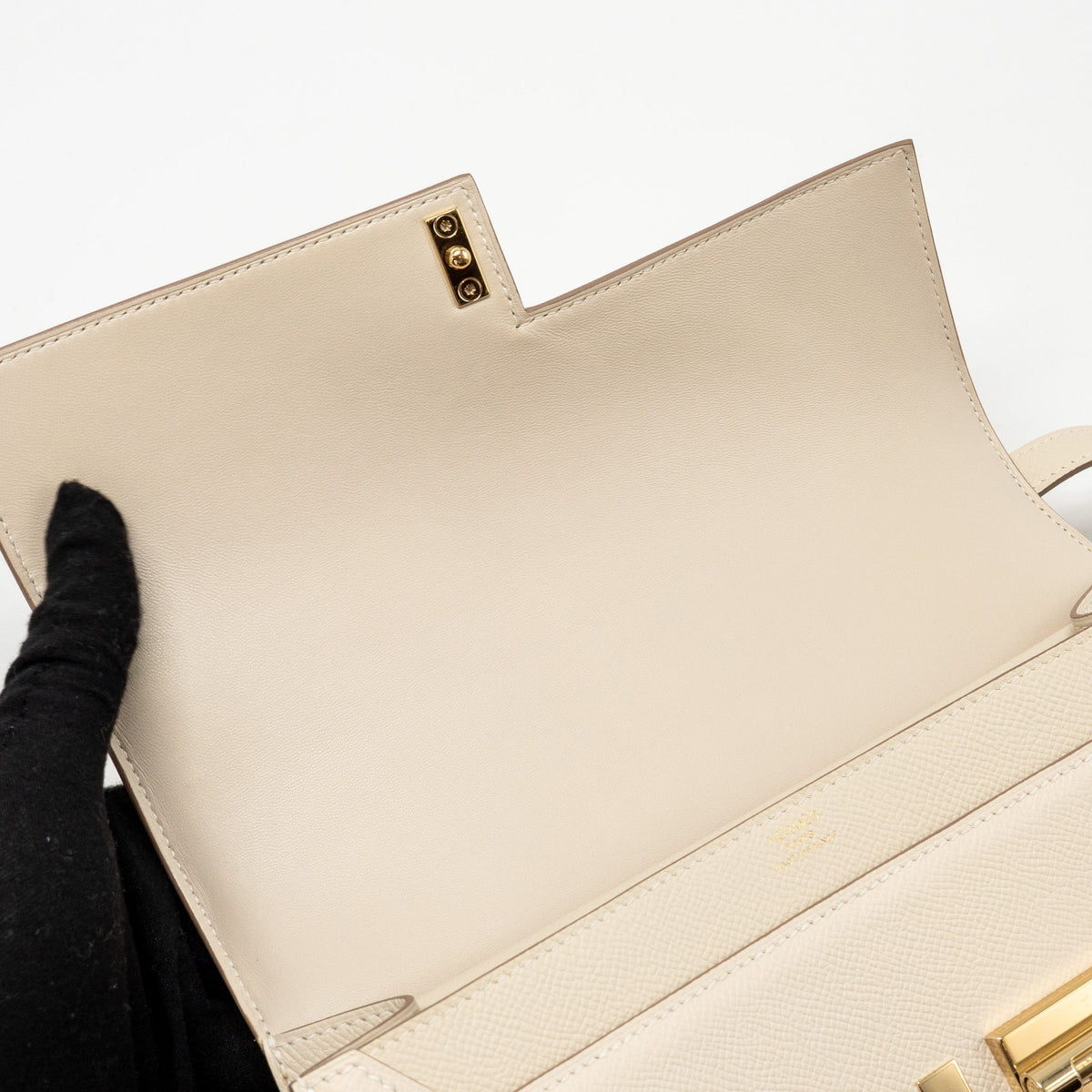 Hermes Verrou 23 Epsom Craie LGHW